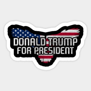 Donald Trump For President American Eagle Sticker